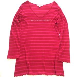Victoria’s Secret | Striped Sleepshirt - Red/Pink